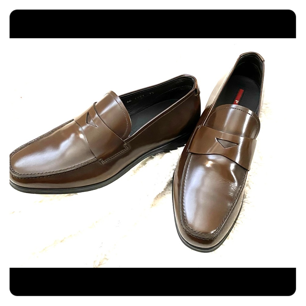 Prada- men’s original penny loafers